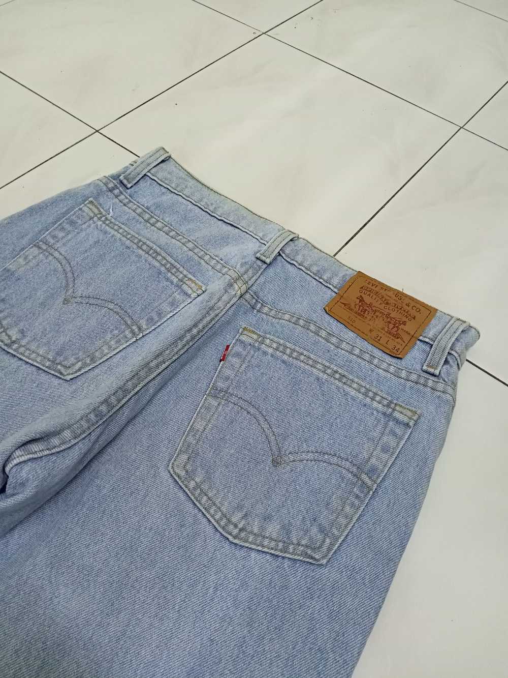 Levi's × Vintage Vintage 90s Levis 510 Light Wash… - image 8