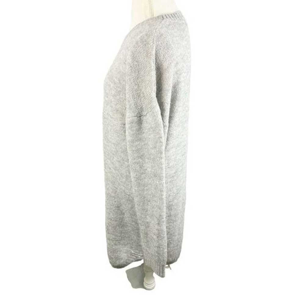 Zara Woman Gray Knit Sweater Dress Drop Long Slee… - image 3