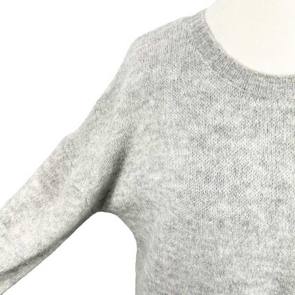 Zara Woman Gray Knit Sweater Dress Drop Long Slee… - image 6