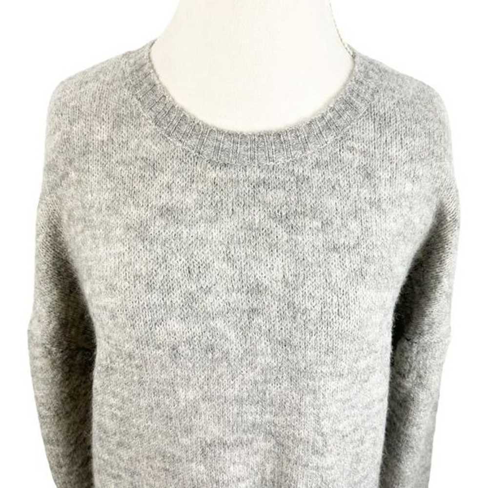 Zara Woman Gray Knit Sweater Dress Drop Long Slee… - image 7