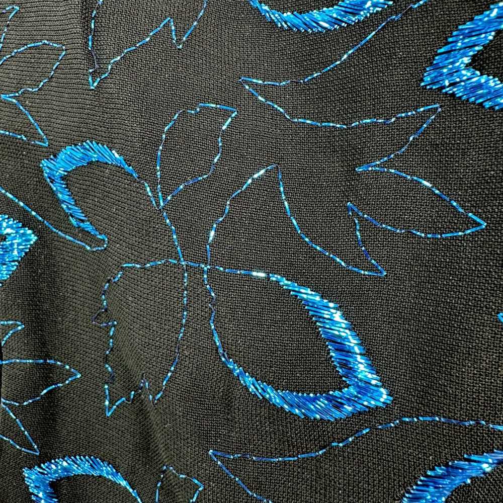 Korell | XL | Custom-Plus Metallic Blue Embroider… - image 6