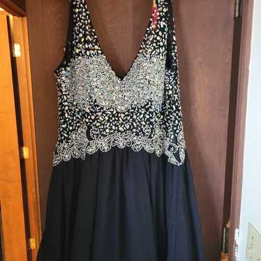 Beautiful Black Rhinestone Dress