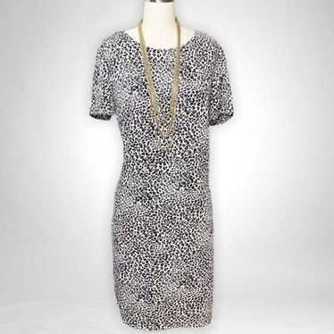 Nanette Lepore Animal Print Shift Dress 6 Small - image 1