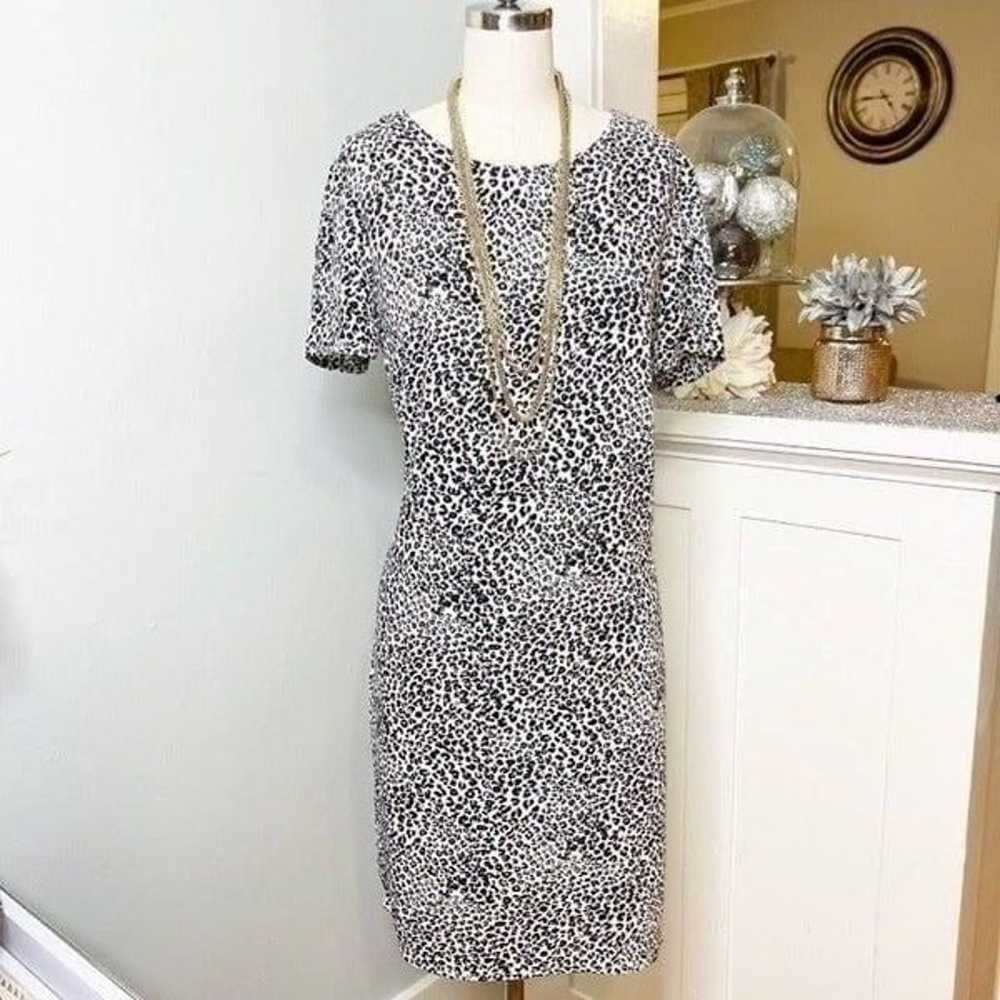 Nanette Lepore Animal Print Shift Dress 6 Small - image 2