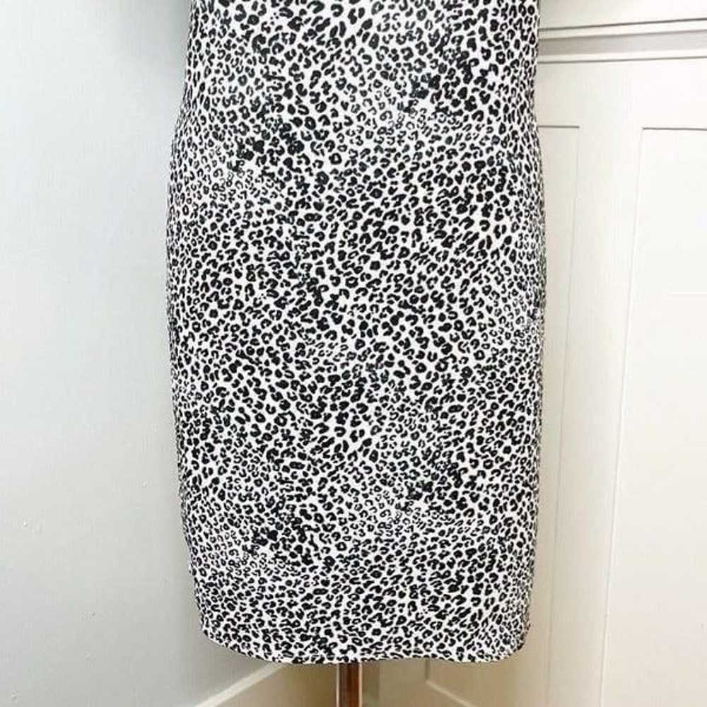 Nanette Lepore Animal Print Shift Dress 6 Small - image 4