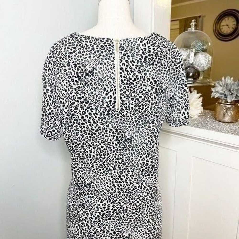 Nanette Lepore Animal Print Shift Dress 6 Small - image 6