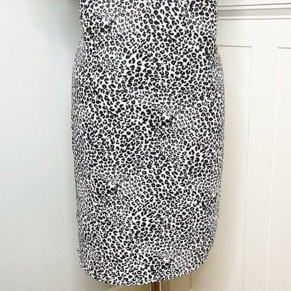 Nanette Lepore Animal Print Shift Dress 6 Small - image 7