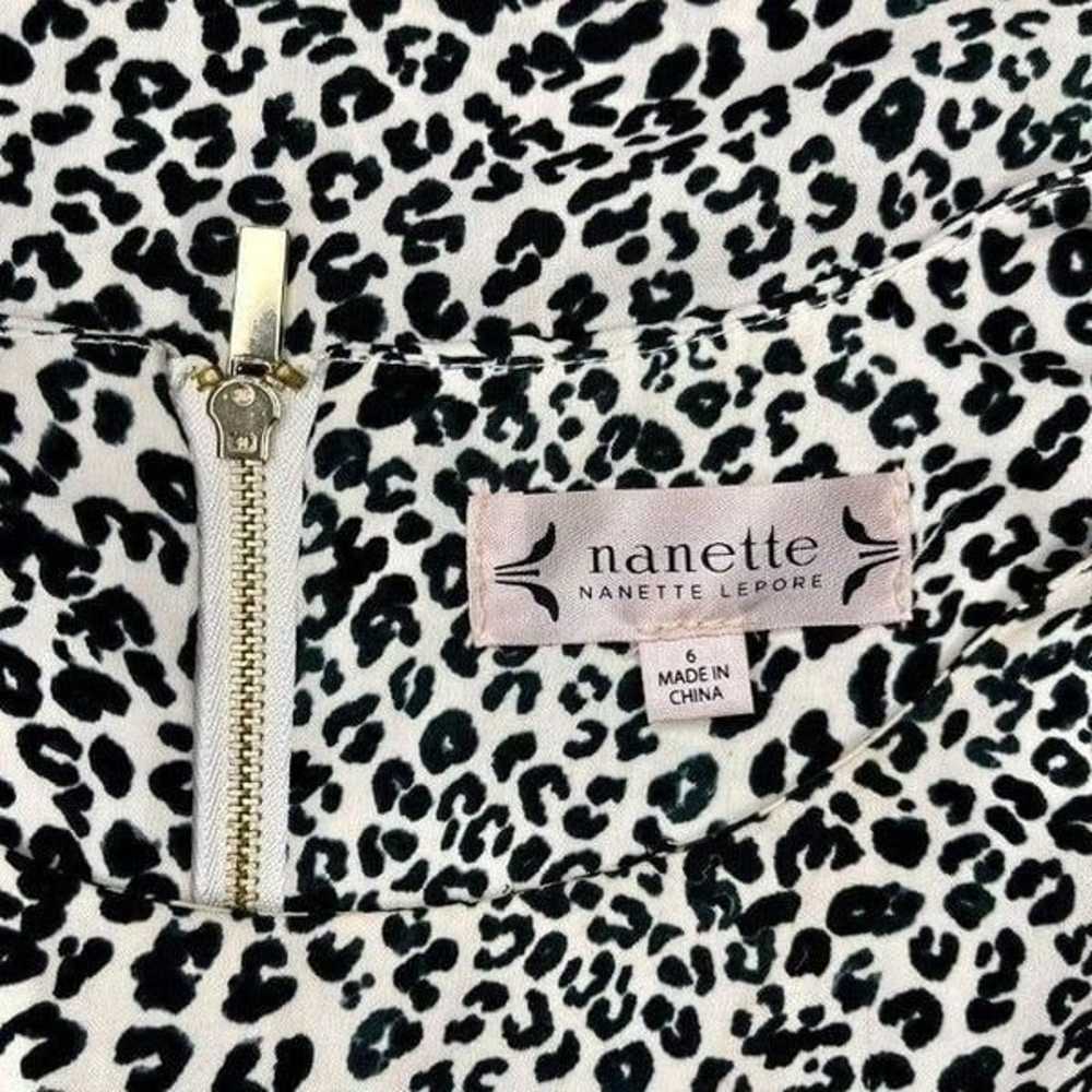 Nanette Lepore Animal Print Shift Dress 6 Small - image 8