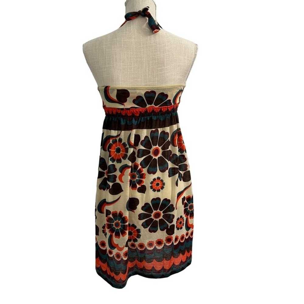 Vtg Y2K Twenty One Halter Dress Size S Floral Mul… - image 2