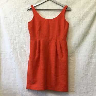 Ann Taylor Orange Sleeveless Sheath Dress