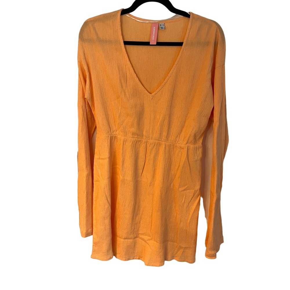 Something New Light Orange Chrissy V-Neckline Sho… - image 1