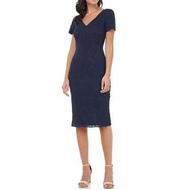 JS Collections Embroidered Sheath Dress