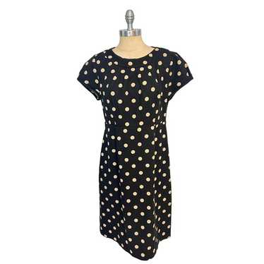 Boden Womens Black & White Polka Dot Short Sleeve… - image 1