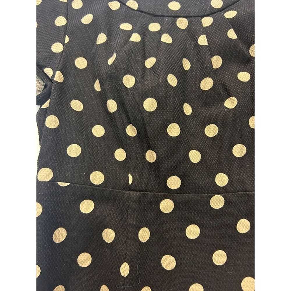 Boden Womens Black & White Polka Dot Short Sleeve… - image 4