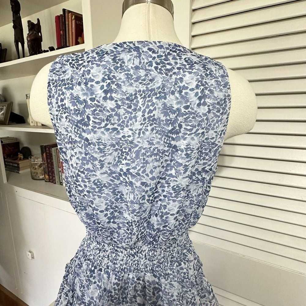 1. State Floral Tiered Ruffle Dress Womens M Blue… - image 5