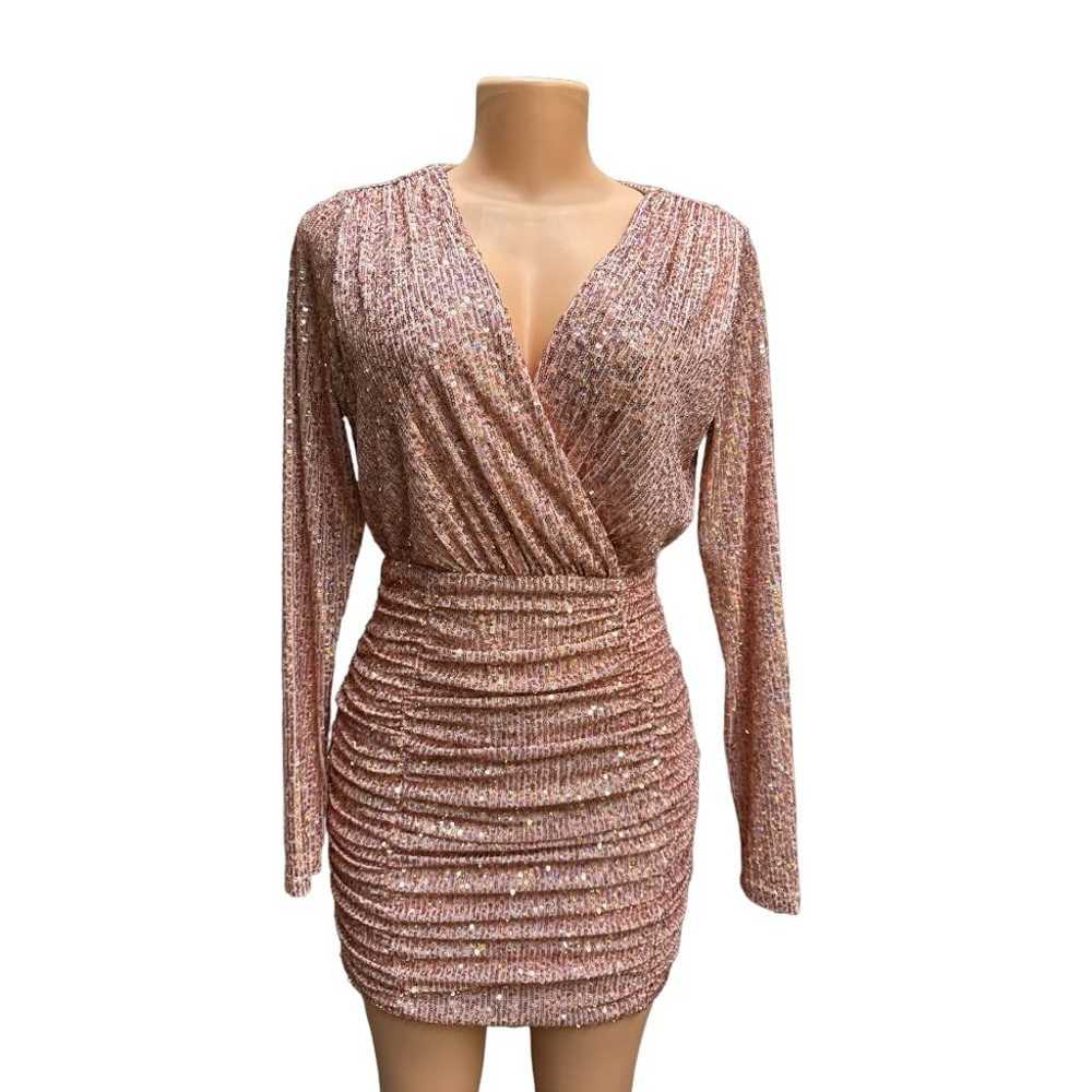 Papaya Rose Gold Dress M - image 1