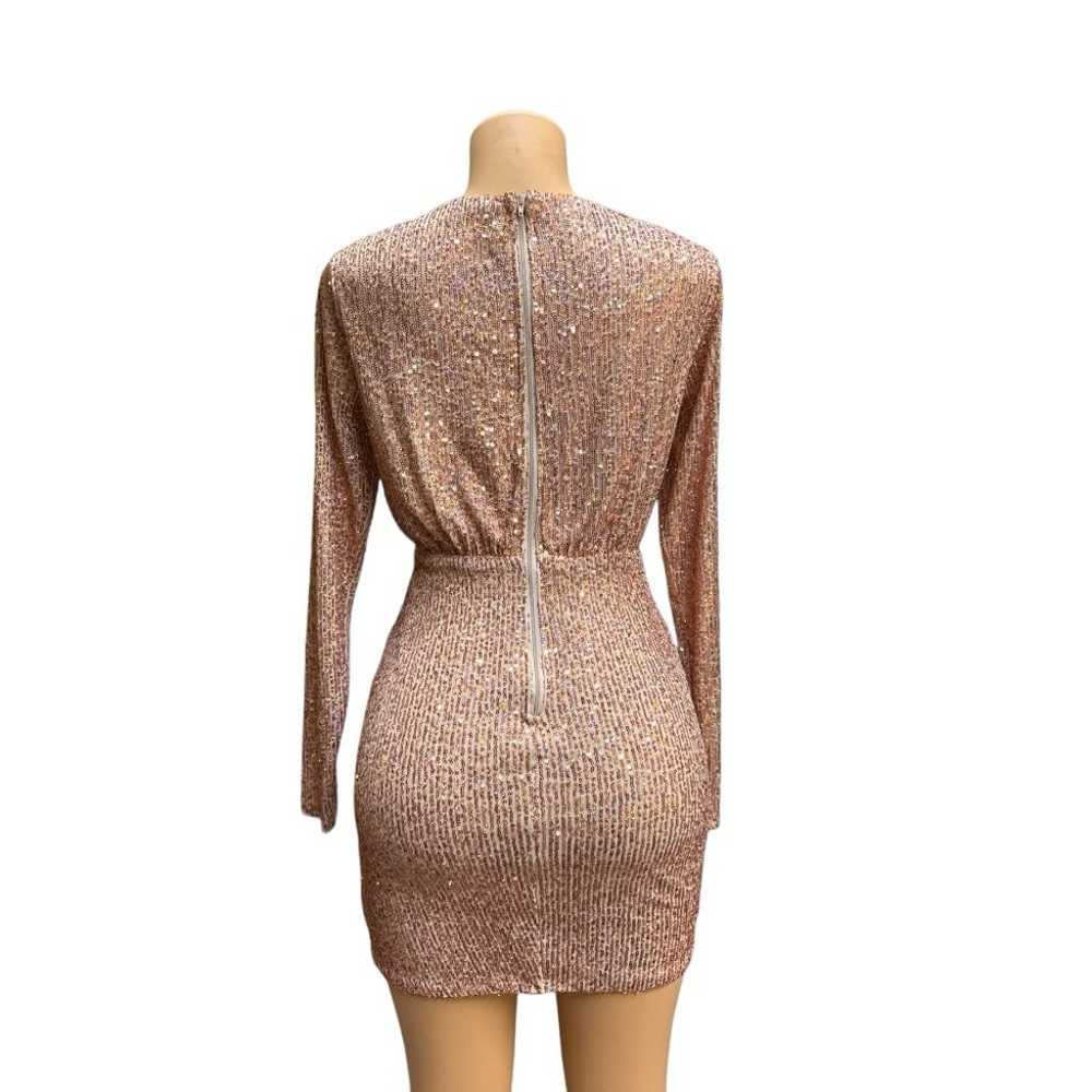 Papaya Rose Gold Dress M - image 3