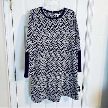 Cato Black and White Patterned Sweater Dress