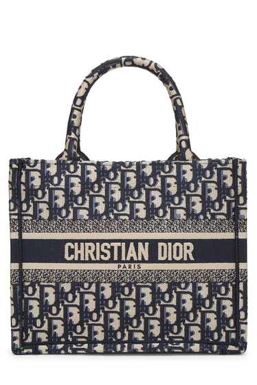 Navy Diorissimo Canvas Book Tote Small - image 1