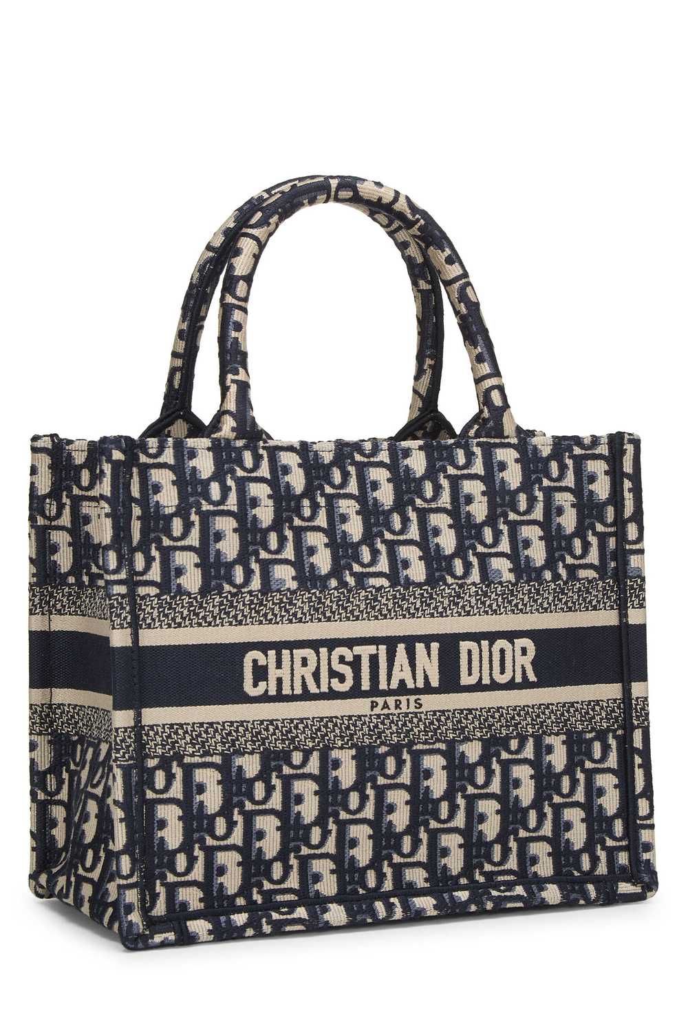 Navy Diorissimo Canvas Book Tote Small - image 2