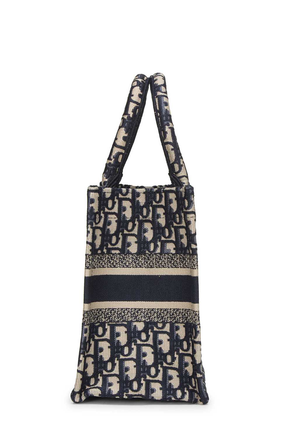 Navy Diorissimo Canvas Book Tote Small - image 3