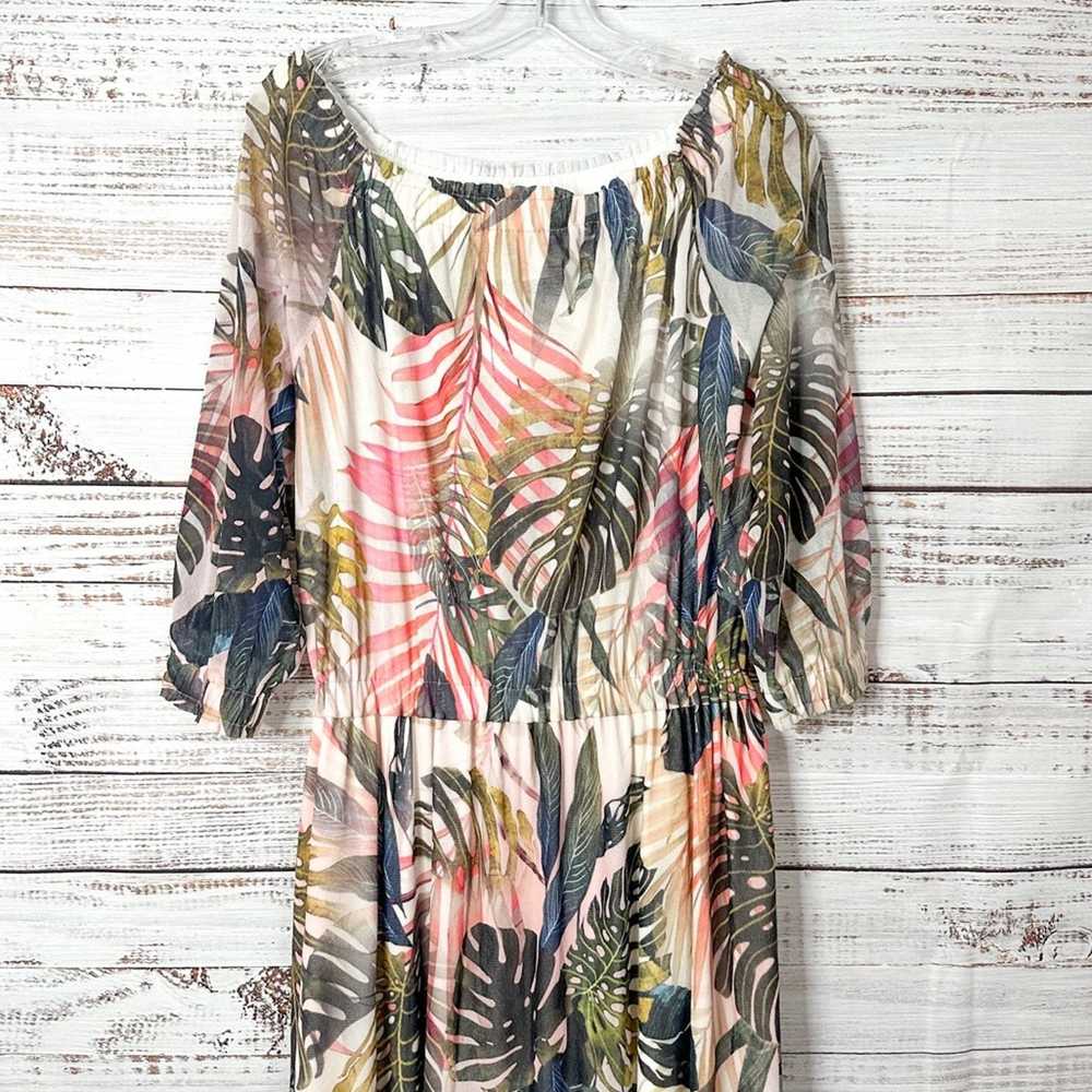 Fuzzi Fuzzi Jungle Print Midi Dress, EUC, Size Me… - image 3