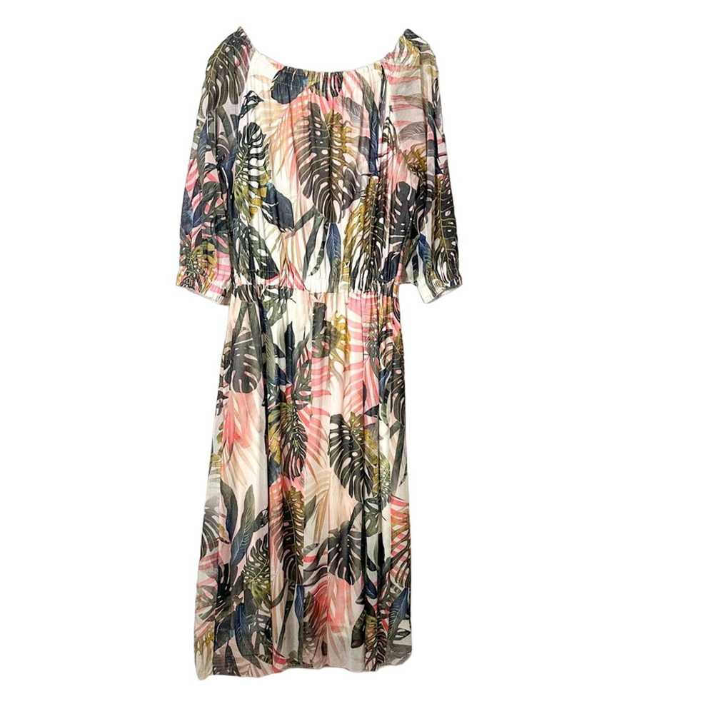 Fuzzi Fuzzi Jungle Print Midi Dress, EUC, Size Me… - image 9