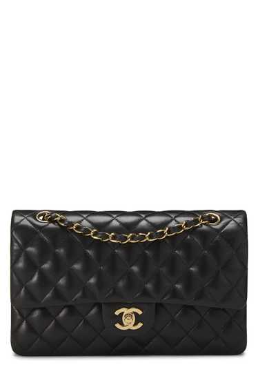 Black Quilted Lambskin Classic Double Flap Medium