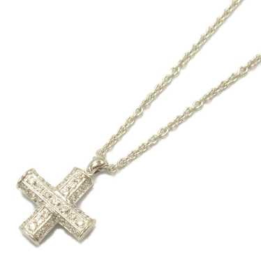 Bvlgari Bvlgari Latin Cross Necklace K18Wg (White… - image 1