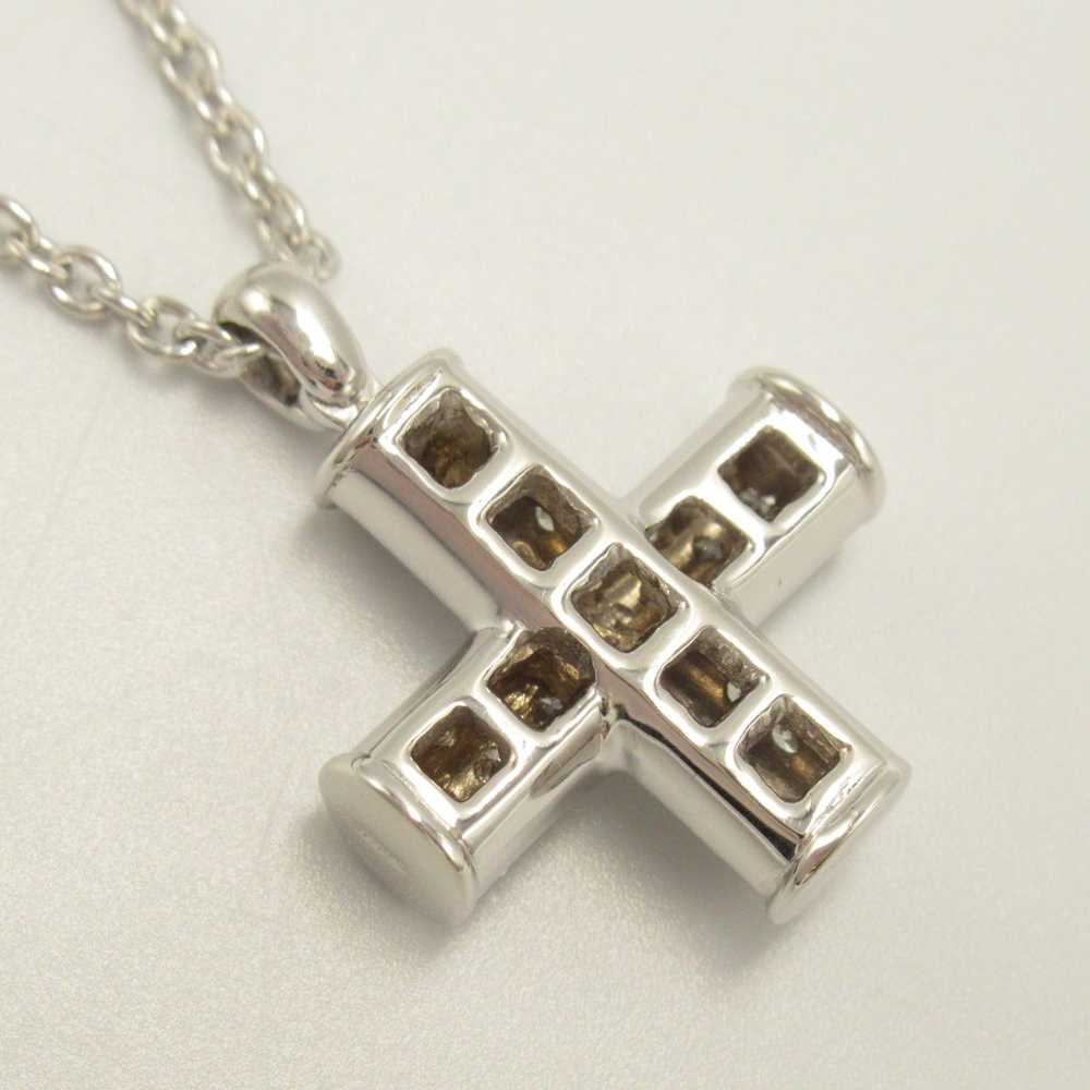 Bvlgari Bvlgari Latin Cross Necklace K18Wg (White… - image 7