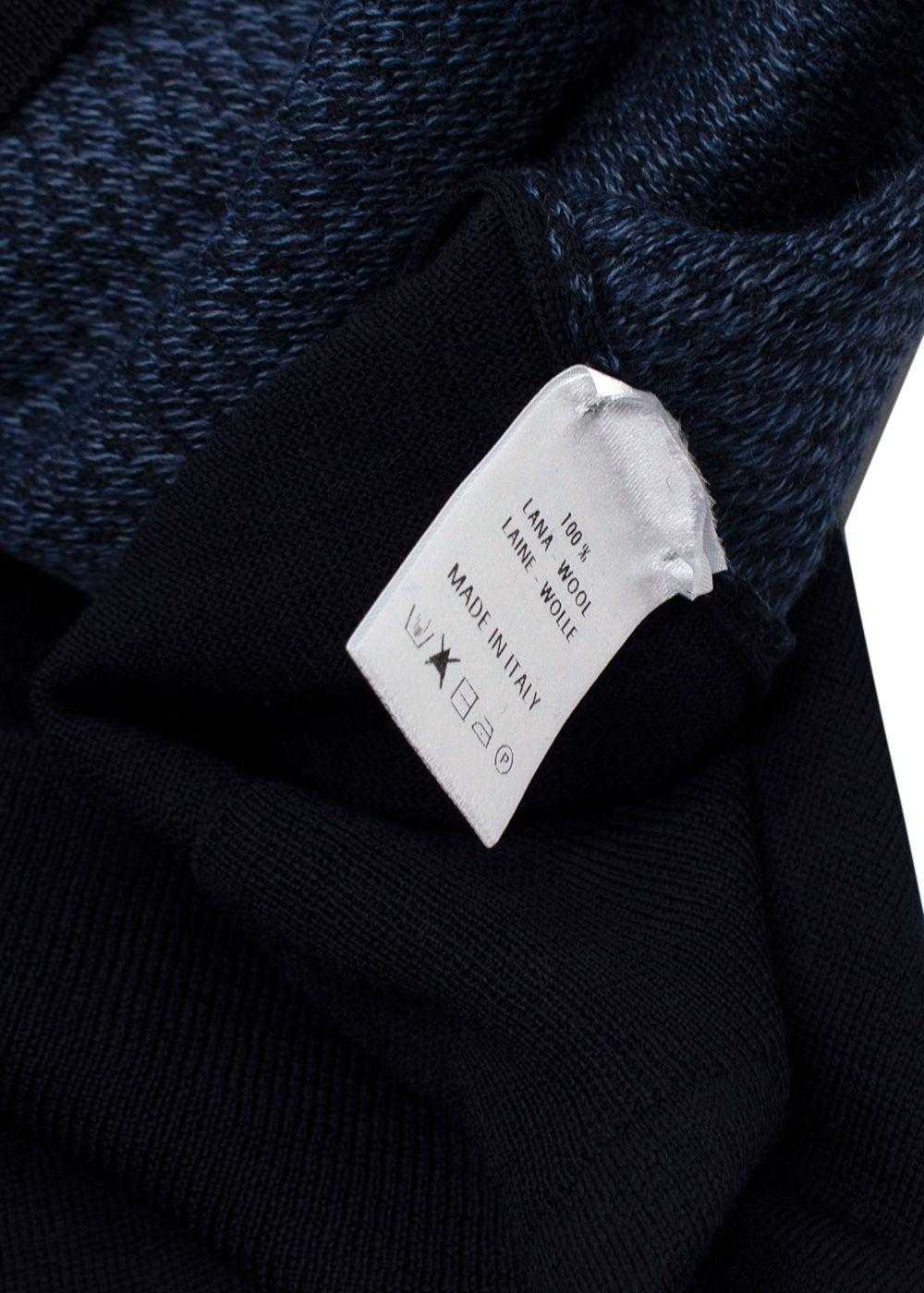 Managed by hewi Canali Wool Navy Quater Zip Neck … - image 7