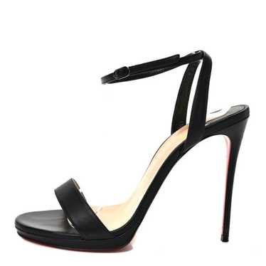 CHRISTIAN LOUBOUTIN Nappa Loubi Queen 120 Pumps 4… - image 1