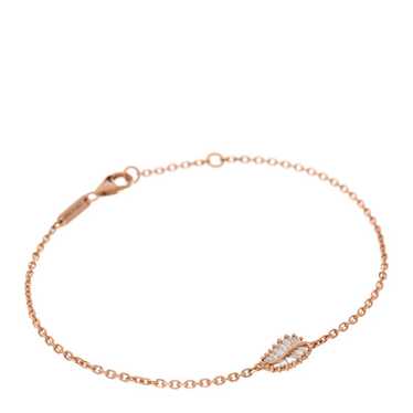 ANITA KO 18K Rose Gold Diamond Small Palm Leaf Cha