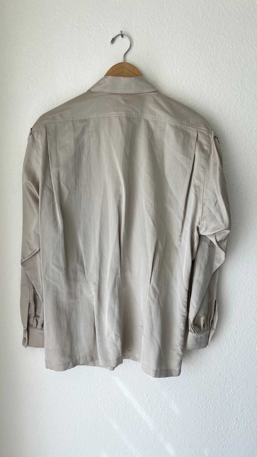 Escada Silky Champagne Blouse (L) | Used,… - image 3