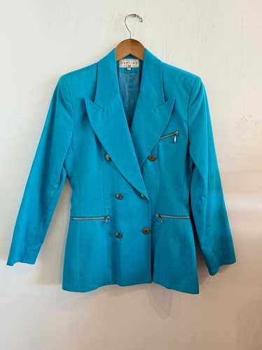 Vertigo Paris Aqua Blue French Blazer (M) | Used,…