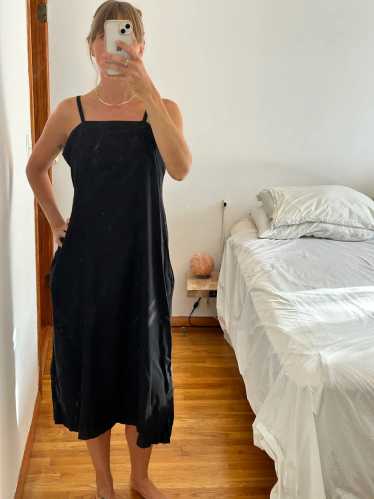 ALI GOLDEN Black Cotton Dress (M) | Used,… - image 1