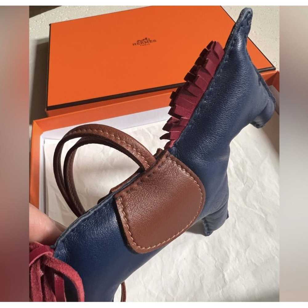 Hermès Rodeo leather bag charm - image 5