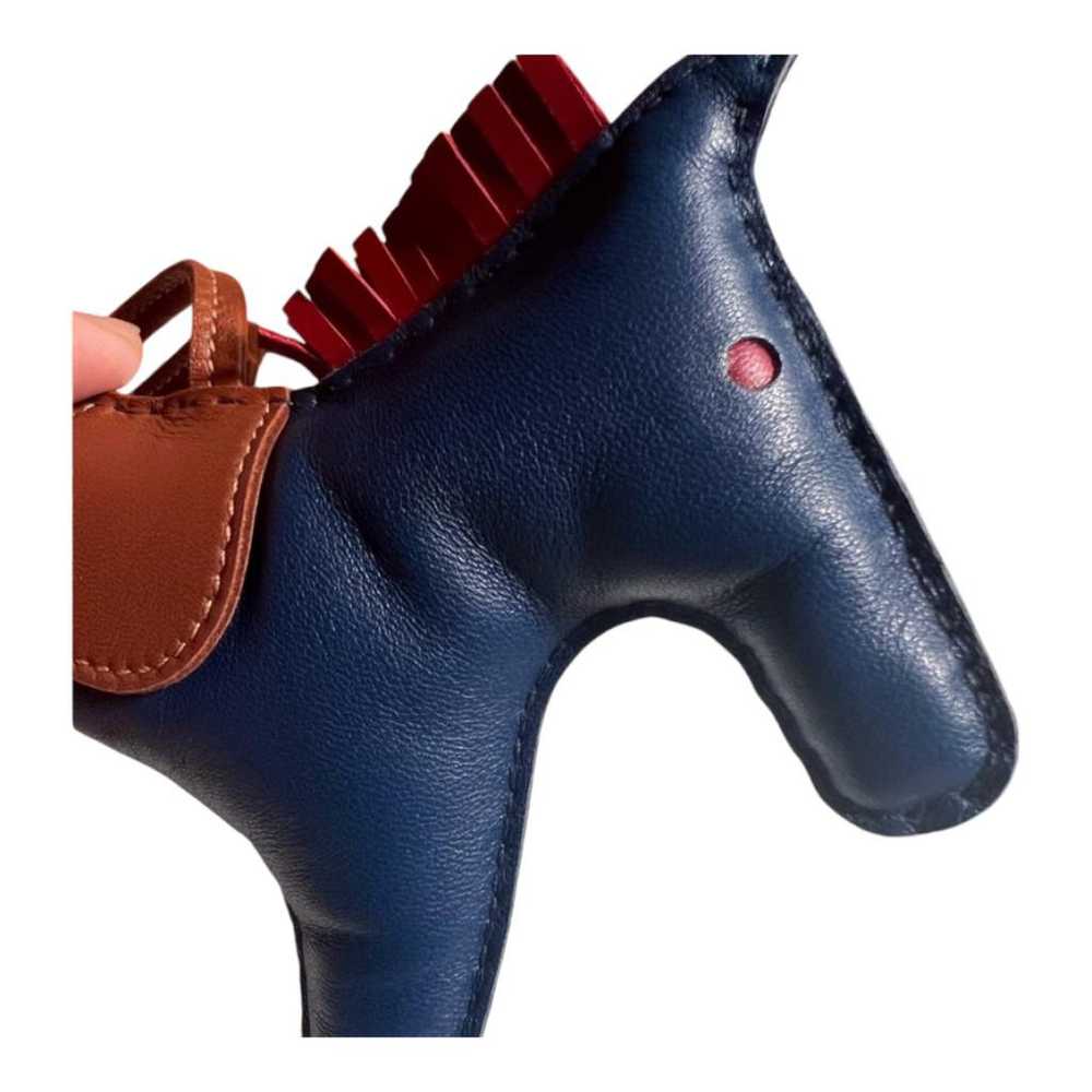 Hermès Rodeo leather bag charm - image 6