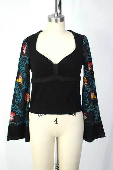 Emanuel Ungaro Wool Fashion Icons Top