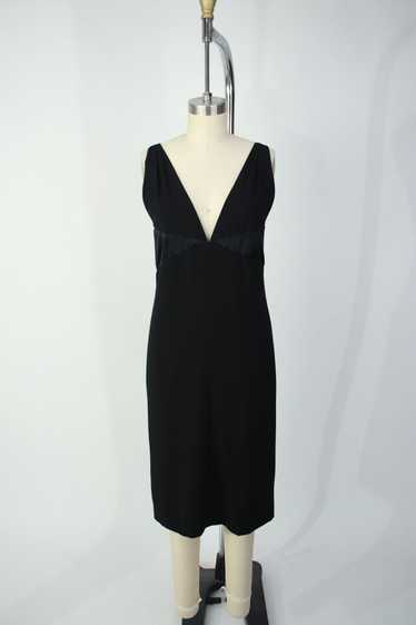 Chanel Satin Paneled Little Black Dress*