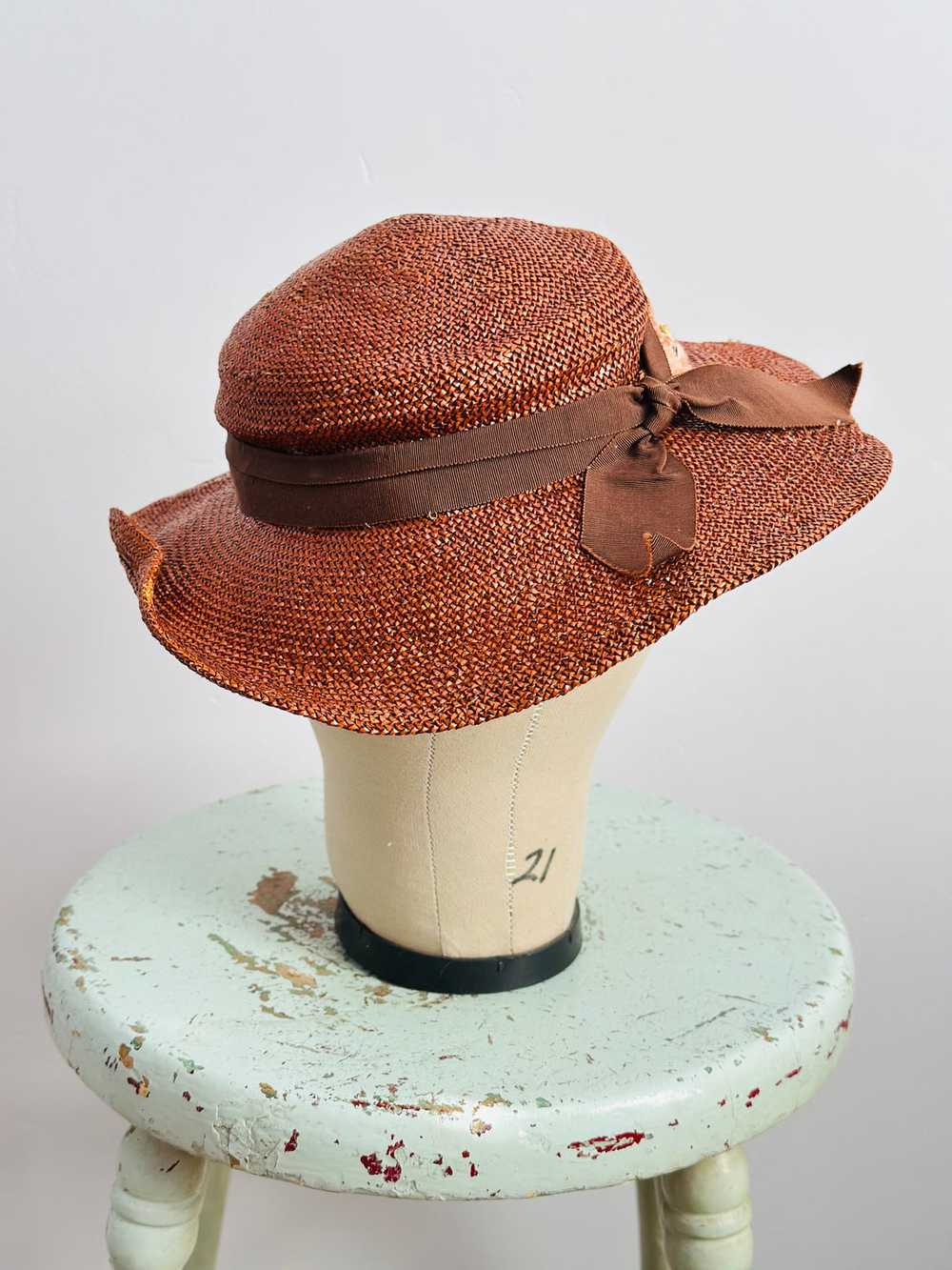 Vintage 1930s millinery sun hat - image 5