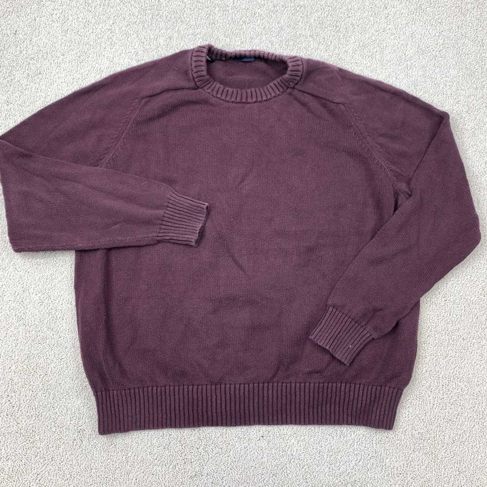 Vintage Burgundy Crew Neck Sweater for Men in XXL… - image 1