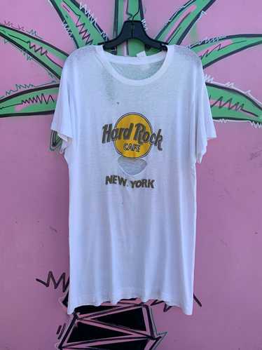 AS-IS TRASHED HARD ROCK NEW YORK T-SHIRT