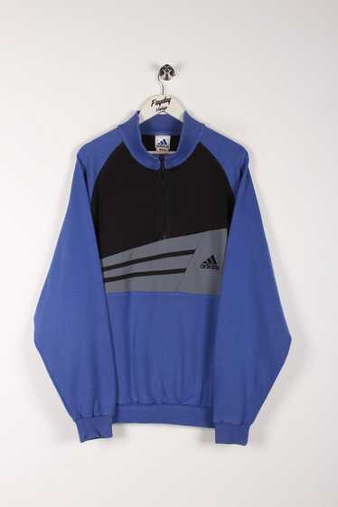 90's Adidas 1/4 Zip Sweatshirt Large