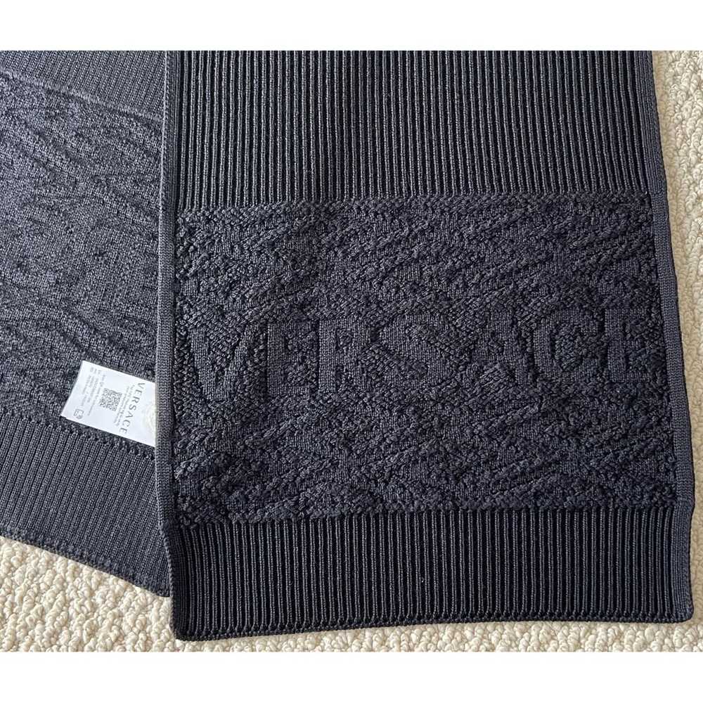 Versace Wool scarf - image 4