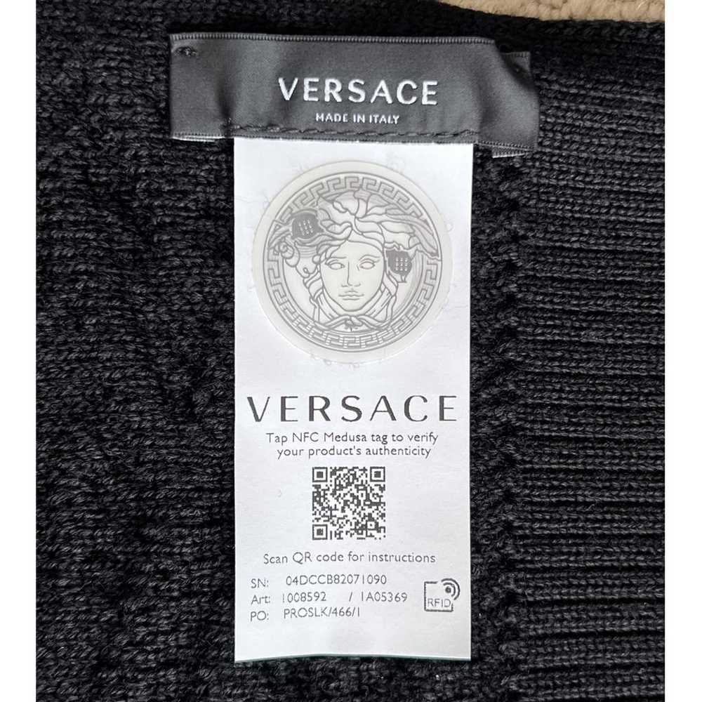 Versace Wool scarf - image 6