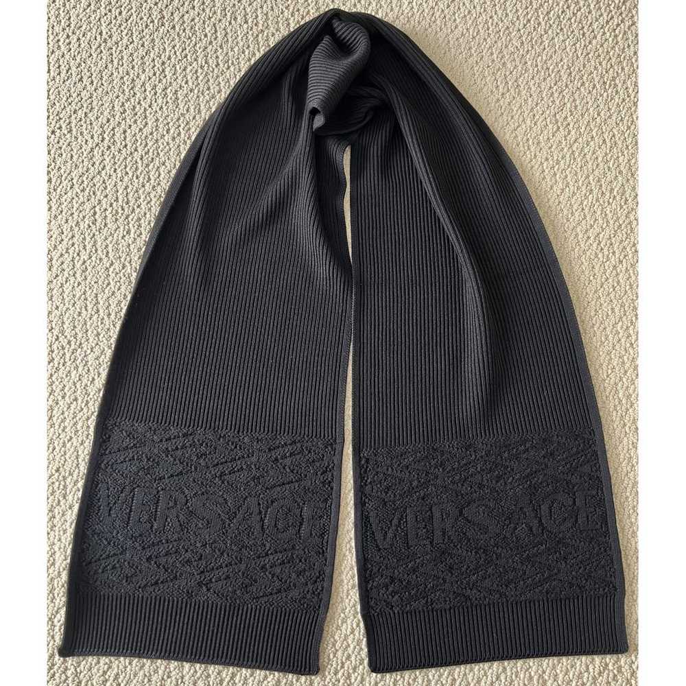 Versace Wool scarf - image 7