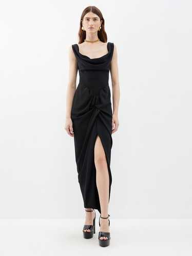 Vivienne Westwood Panther cady midi dress - 0 - Bl