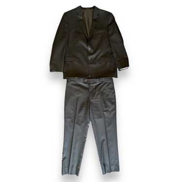 Egara Egara Charcoal Grey Slim Fit Suit Set