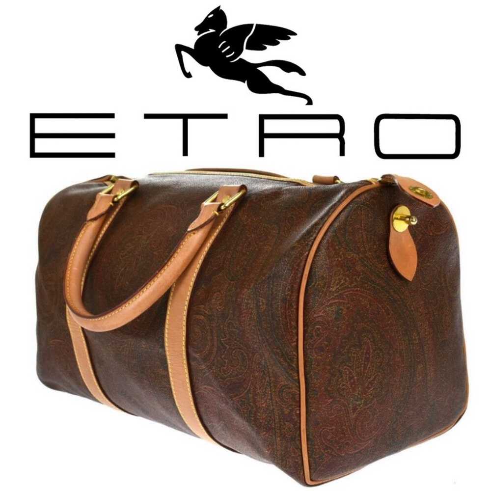 Designer × Etro Vintage ETRO Paisley Boston Speed… - image 1